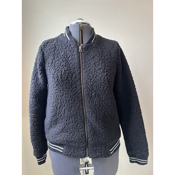LUCKY BRAND ANAELISA SHERPA BOMBER JACKET NWT SIZE M - Picture 2 of 7